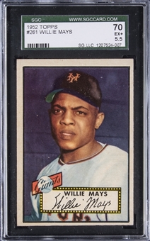 1952 Topps #261 Willie Mays – SGC EX+ 5.5 - First Topps Card!